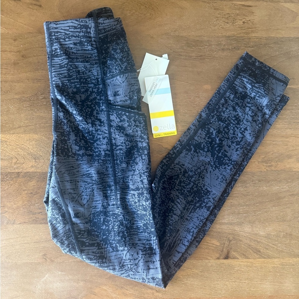 Grey Basalt Jacquard Zella Leggings NWT